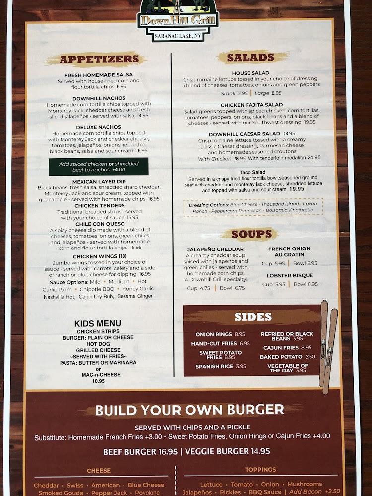 Downhill Grill Menu image 2