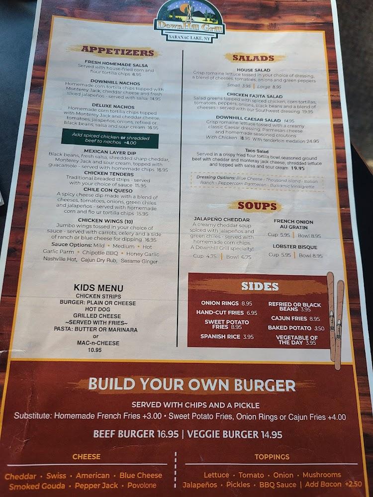 Downhill Grill Menu image 3